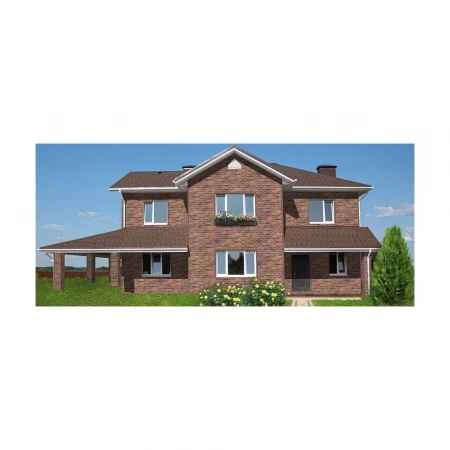 Фасадная плитка HAUBERK коллекция Кирпич цвет Бельгийский 2 м² в упаковке