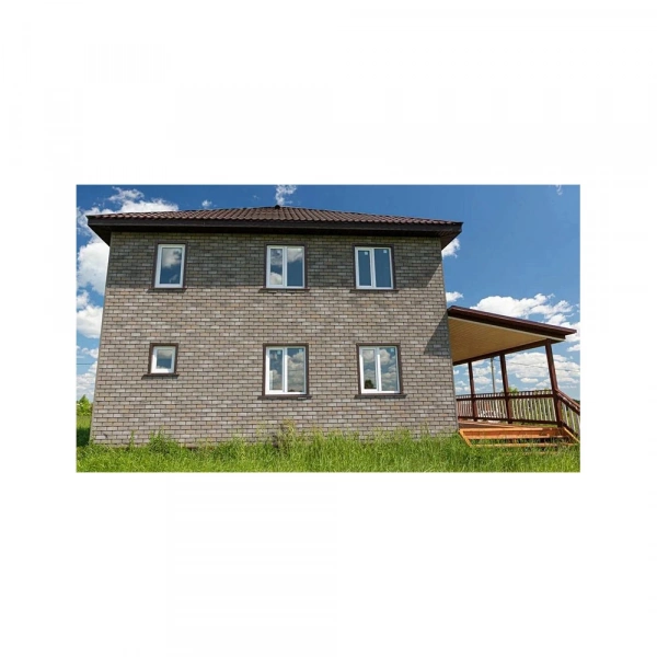 Фасадная плитка HAUBERK коллекция Кирпич цвет Серо-бежевый 2 м² в упаковке