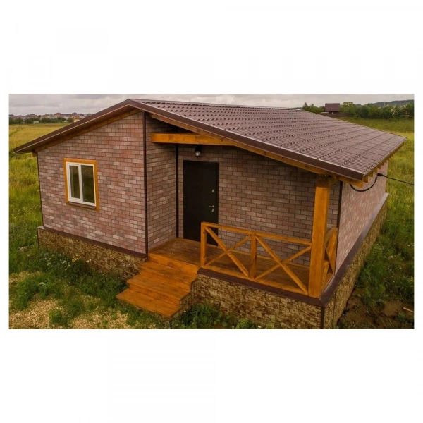 Фасадная плитка HAUBERK коллекция Кирпич цвет Мраморный 2 м² в упаковке