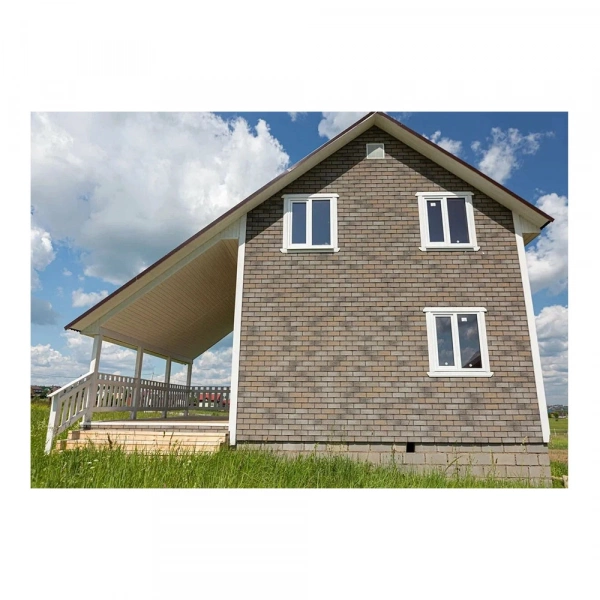 Фасадная плитка HAUBERK коллекция Кирпич цвет Серо-бежевый 2 м² в упаковке
